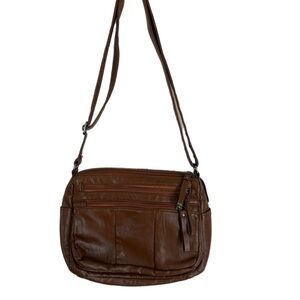 Classic Brown Crossbody Bag - Unbranded